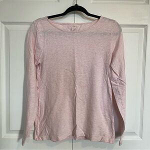 J. Crew Factory Pink Crew Neck Long Sleeve Shirt